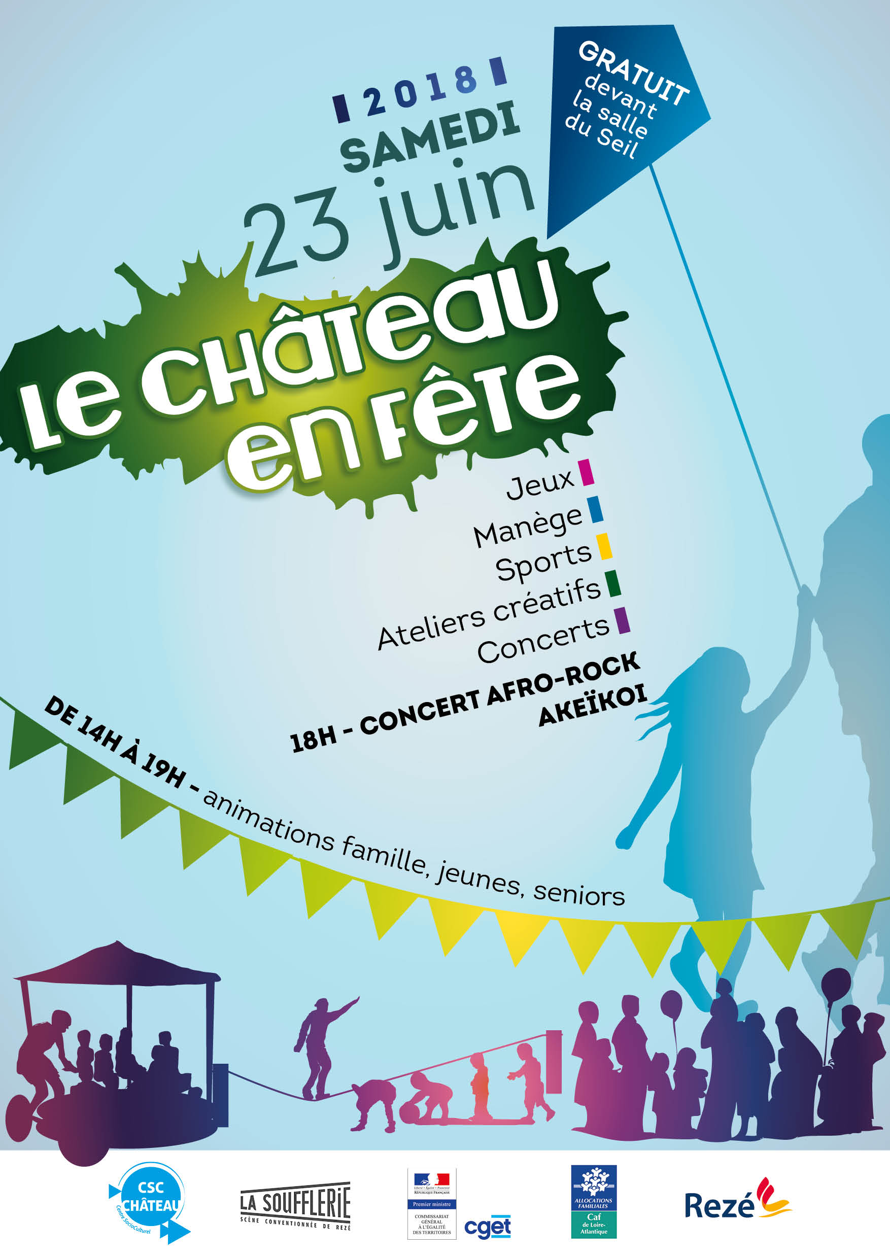 Affiche Fête du Quartier Château 2018